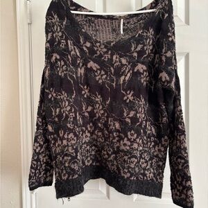 Free People Floral Sweater
